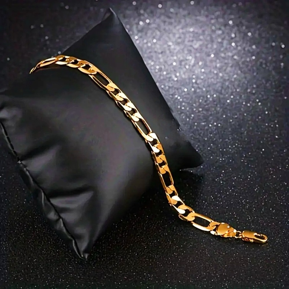 Gold Plated Figaro Bracelet